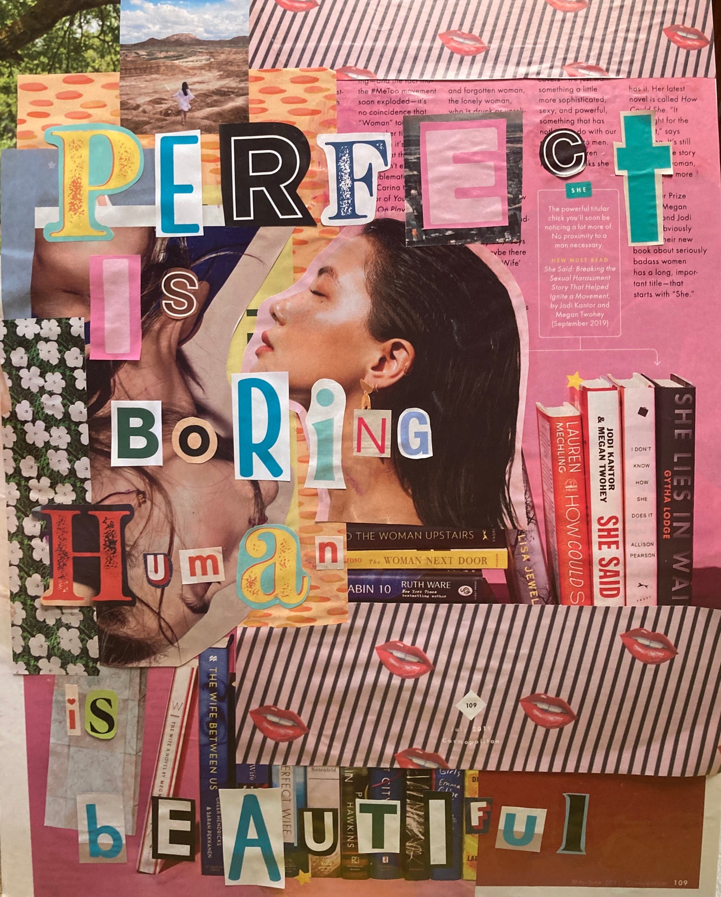 Magazine Collage Print Poster