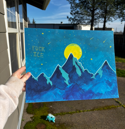 F*ck ICE Mountain Print