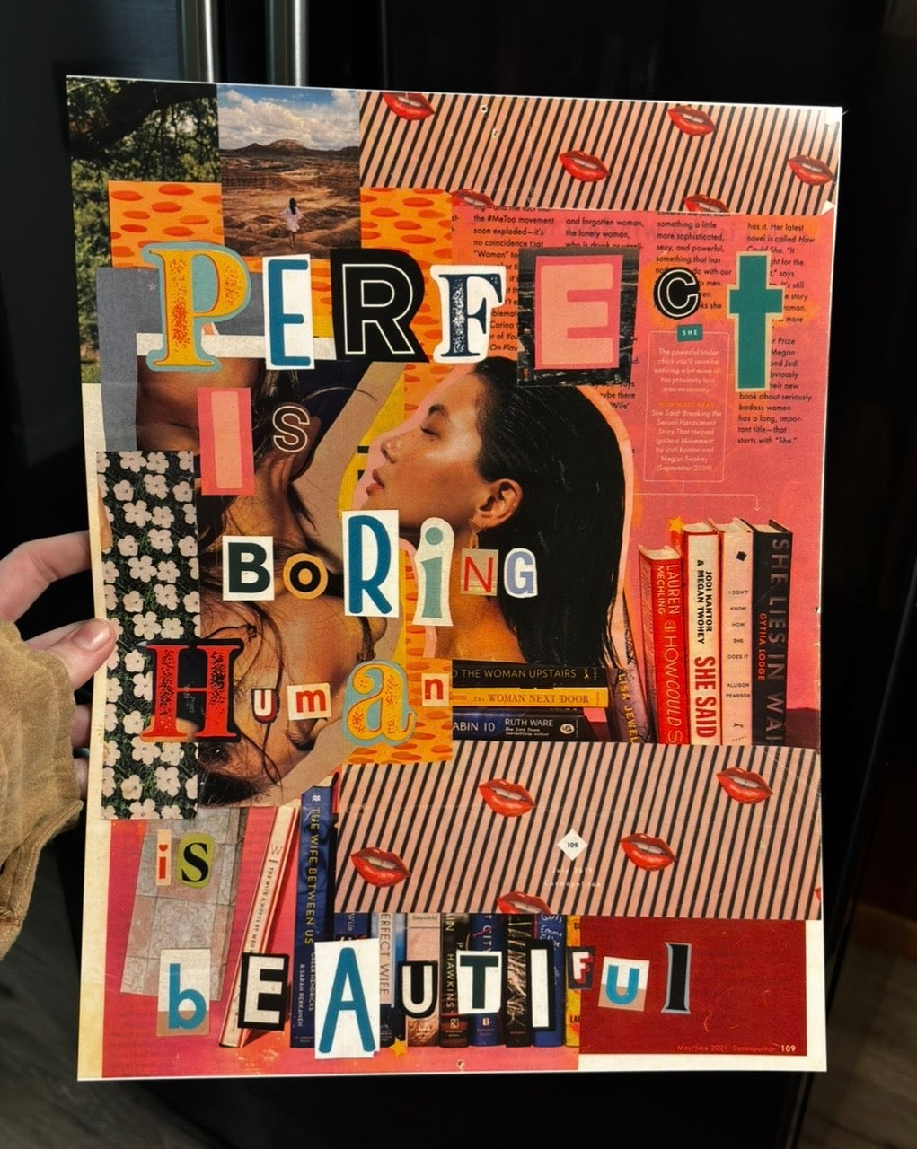Magazine Collage Print Poster